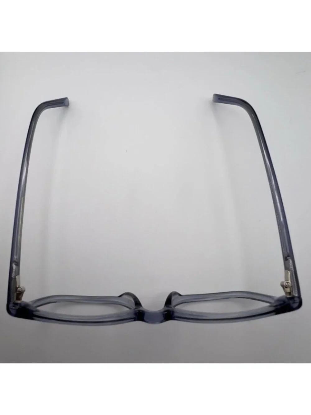 Warby Parker Weathers M 318 Eyeglass Frame Wayfarer Clear Blue Crystal 52-16-145